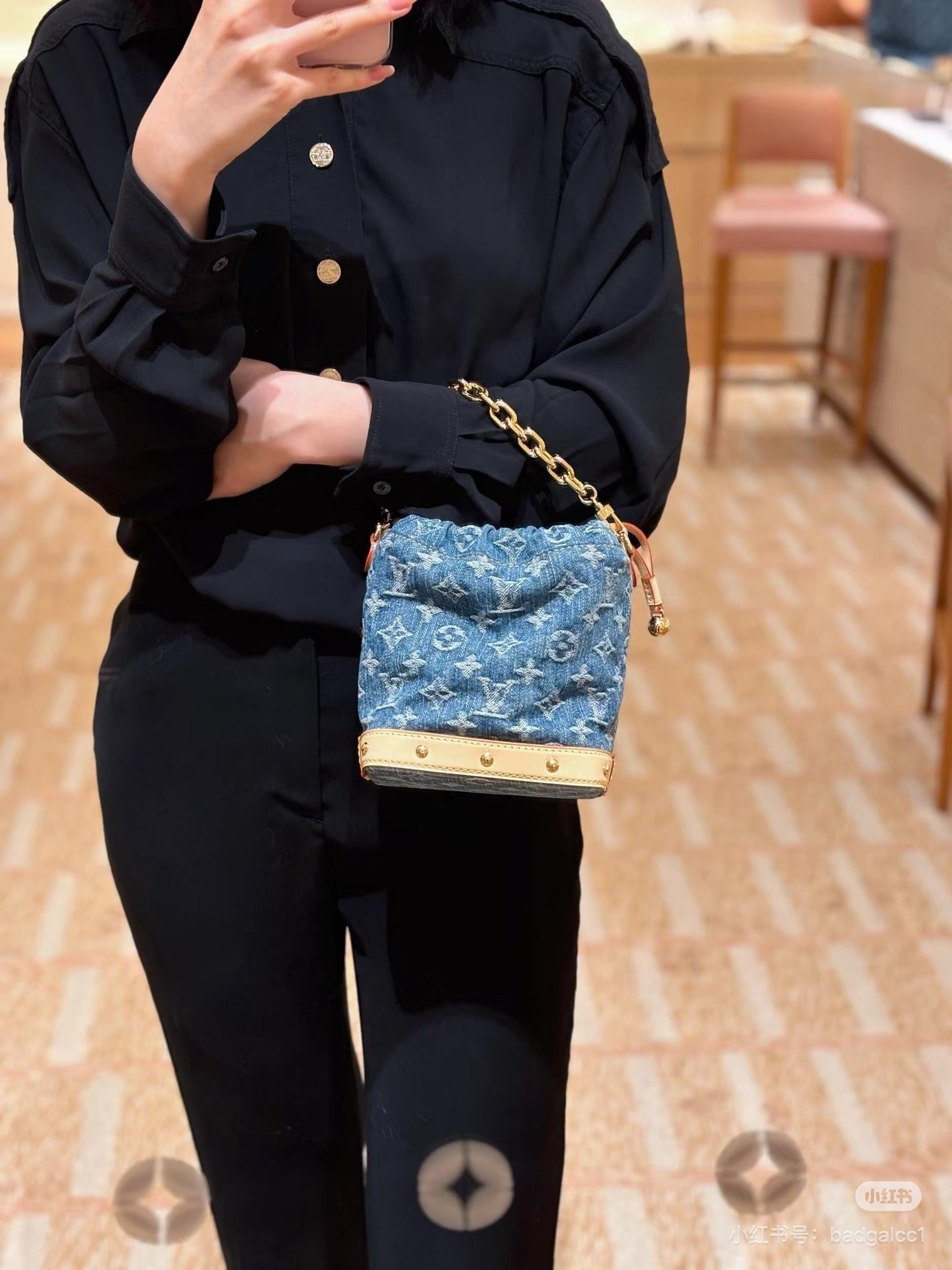 LOUIS VUITTON Nano Noe Bucket Bag - Image 23