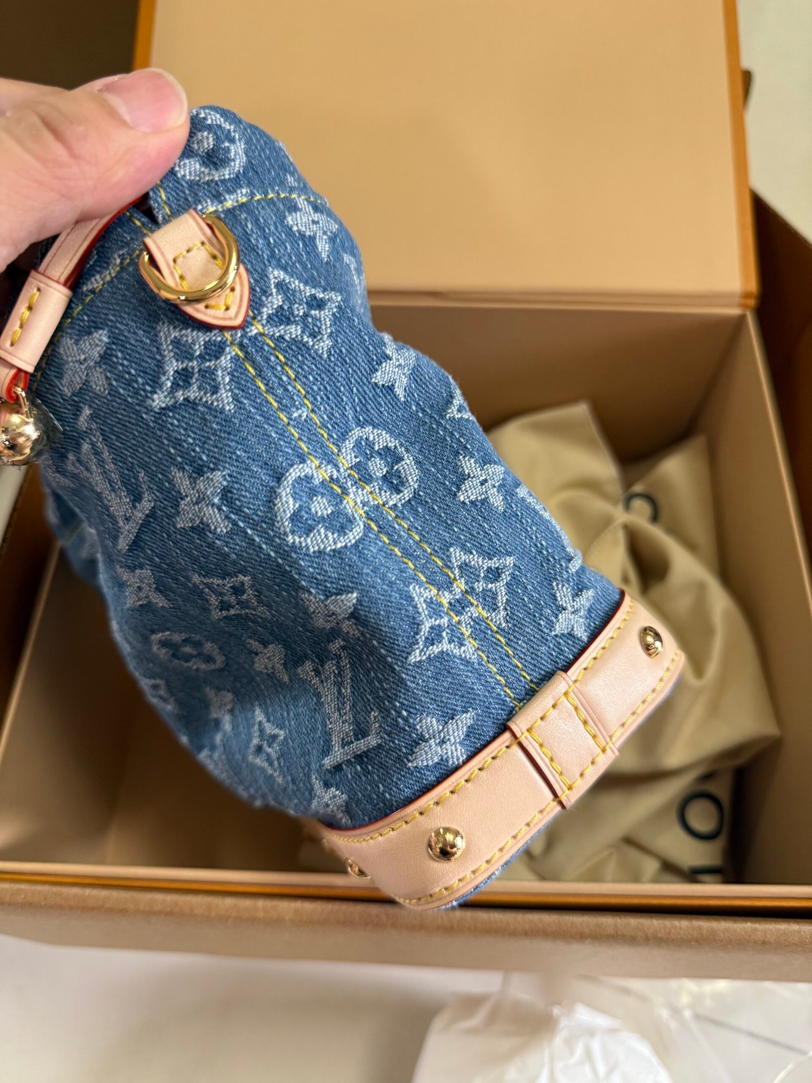 LOUIS VUITTON Nano Noe Bucket Bag - Image 20