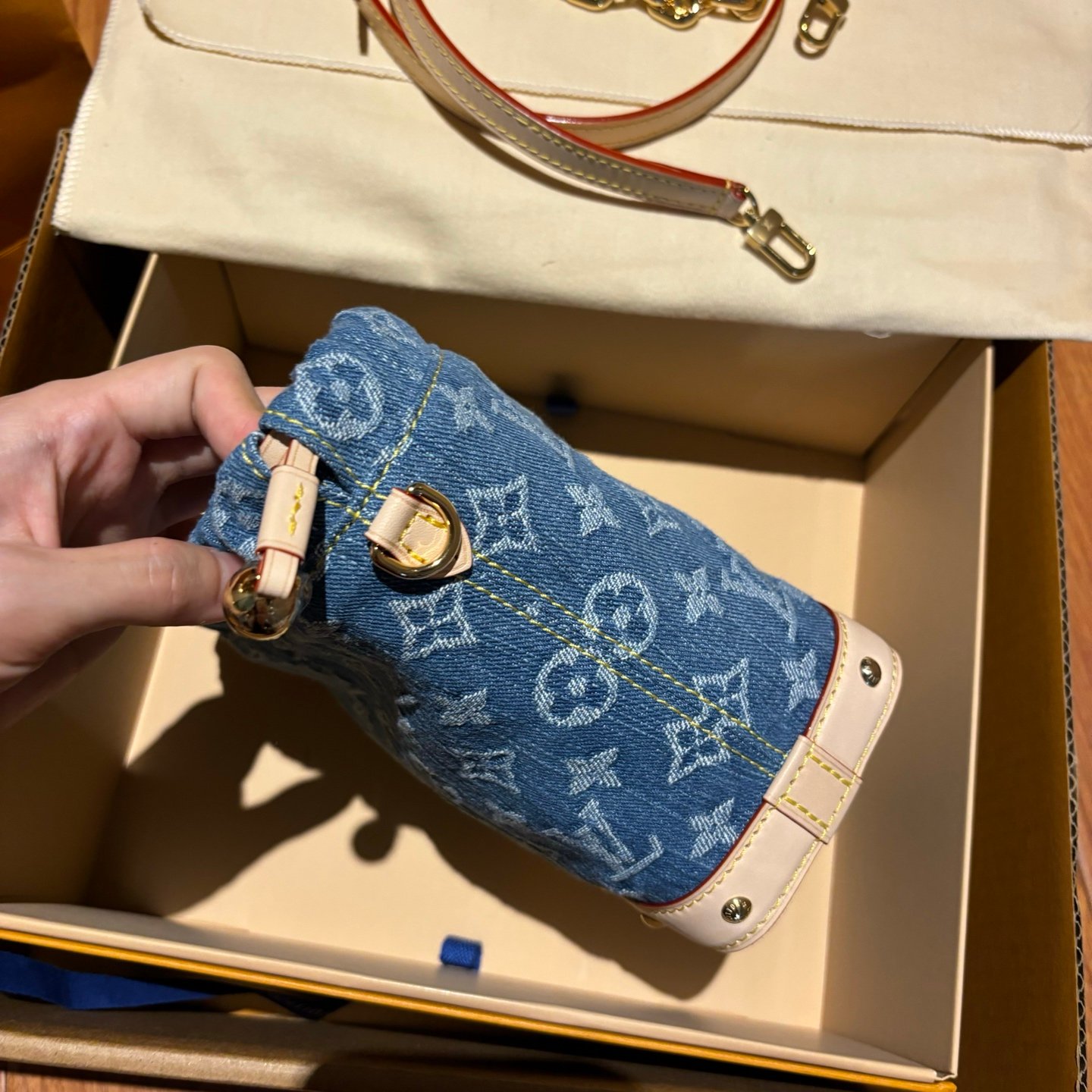 LOUIS VUITTON Nano Noe Bucket Bag - Image 15