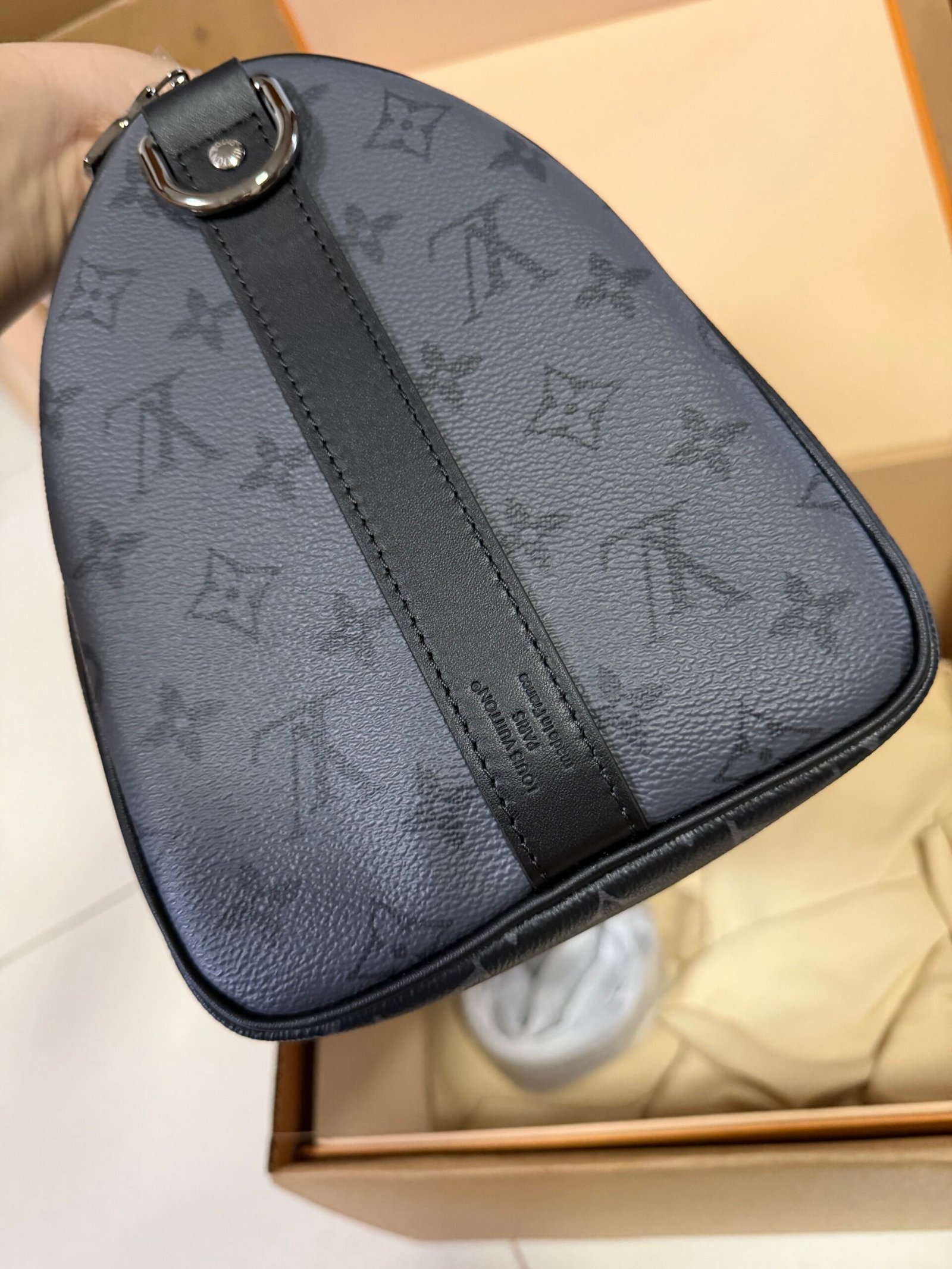 Louis Vuitton Monogram Eclipse Keepall Bandouliere 35 M46655 2WAY bag - Image 13