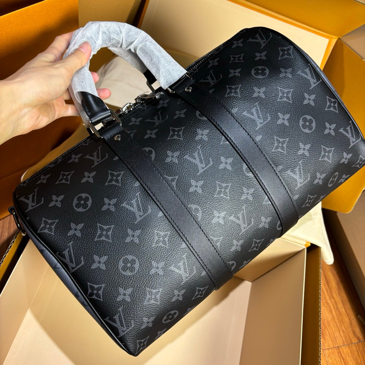Louis Vuitton Monogram Eclipse Keepall Bandouliere 35 M46655 2WAY bag - Image 22