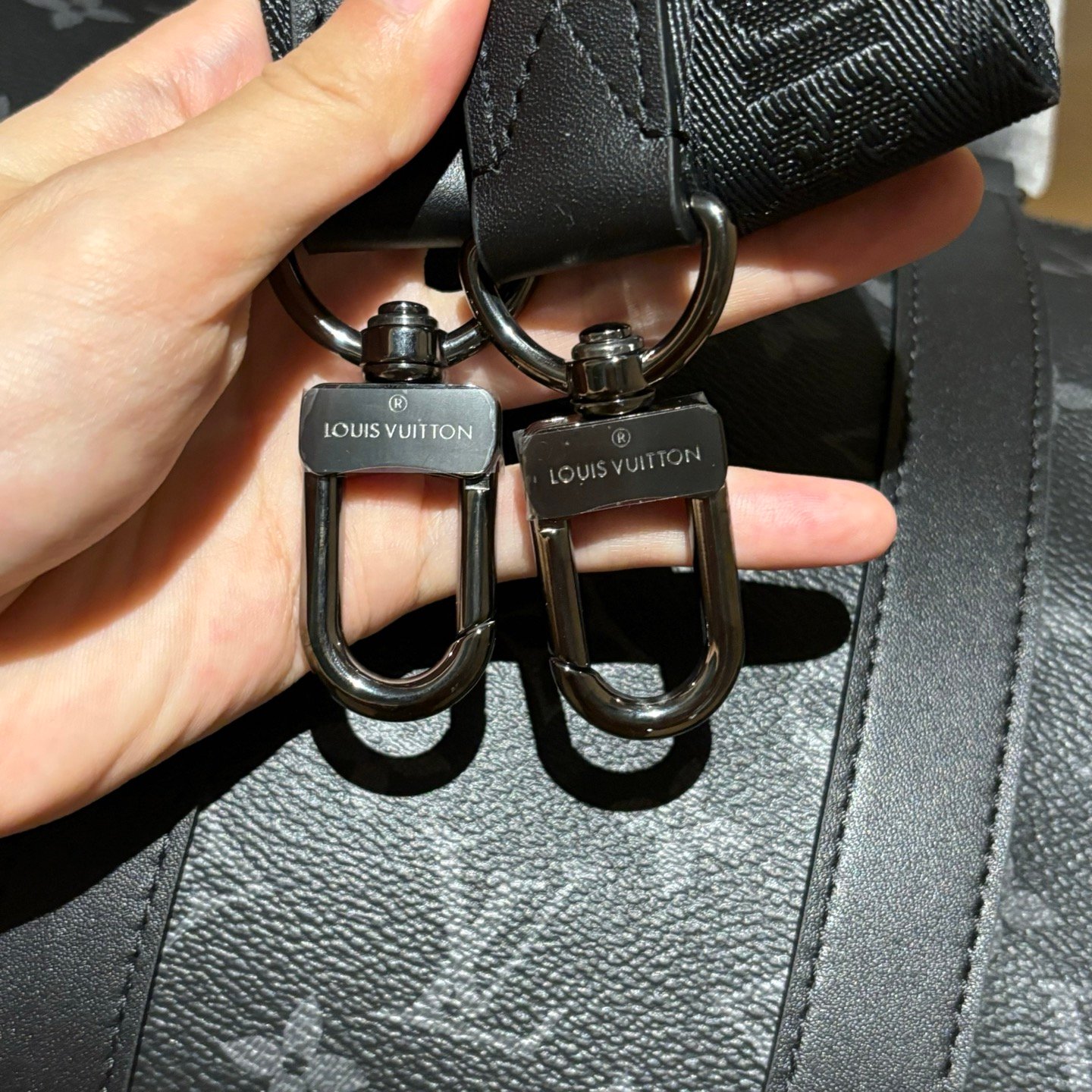 Louis Vuitton Monogram Eclipse Keepall Bandouliere 35 M46655 2WAY bag - Image 28