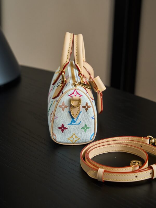 Louis Vuitton Takashi Murakami Nano Speedy White Multicolor
