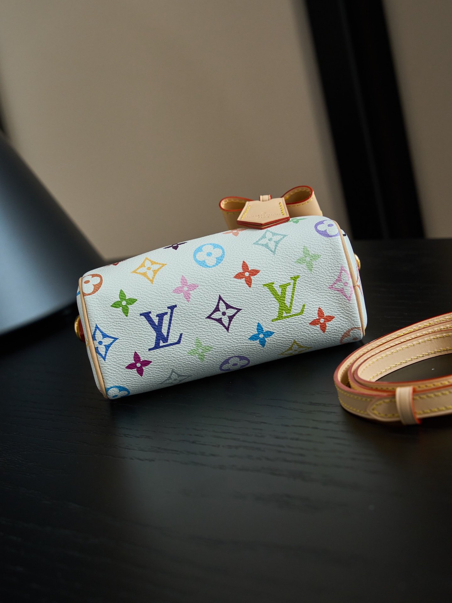 Louis Vuitton Takashi Murakami Nano Speedy White Multicolor - Image 14