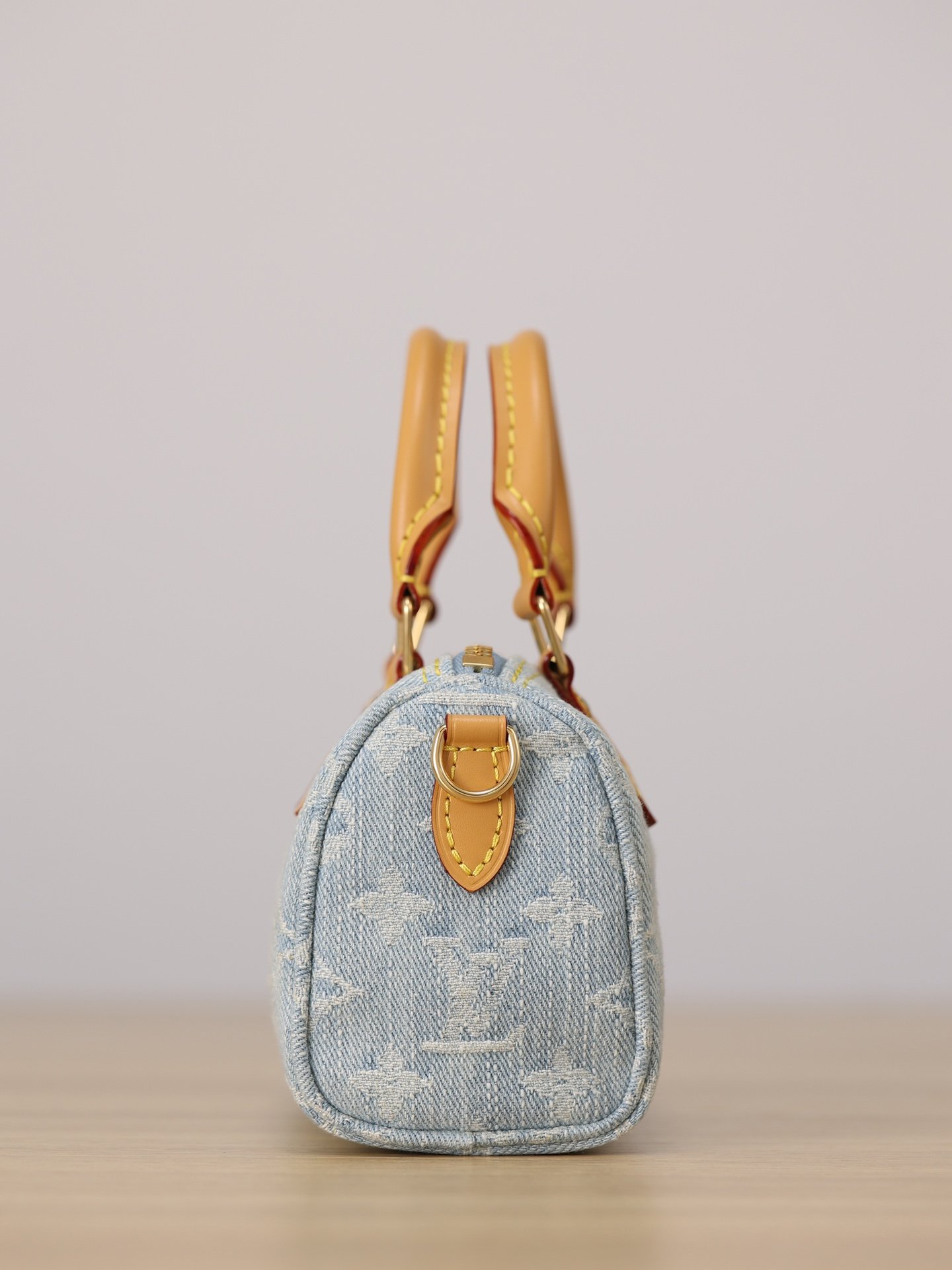 LOUIS VUITTON Nano Speedy Nano Monogram Denim Sky Blue - Image 5