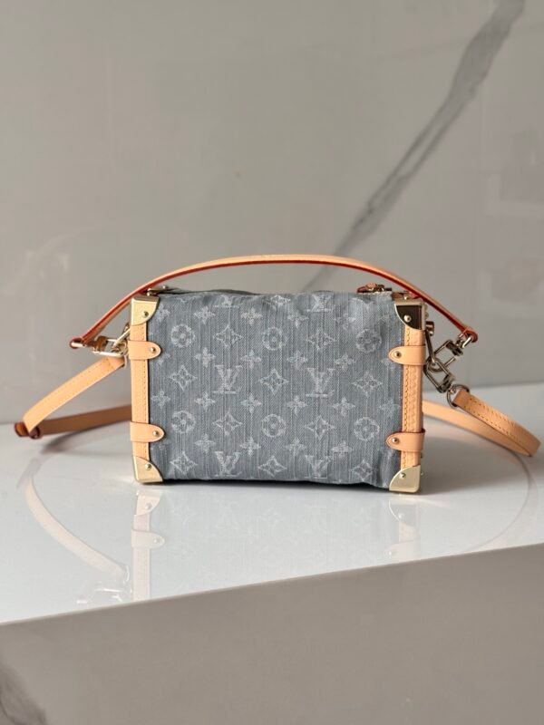 wsxc1762518775880_1 LOUIS VUITTON Side Trunk MM Shoulder Bag Monogram Denim, Washed Gray
