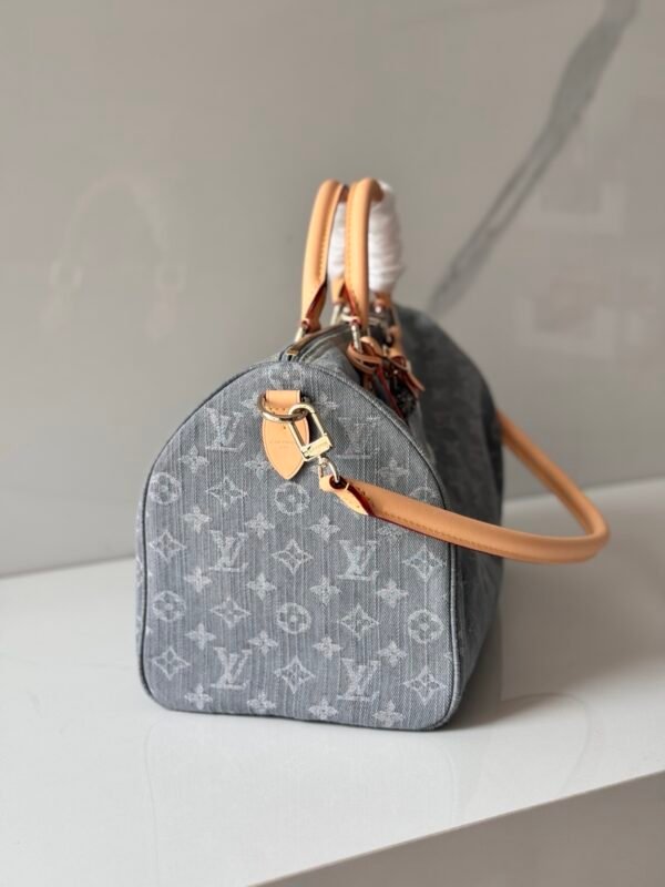Louis Vuitton Monogram Gray Denim Soft Speedy 30