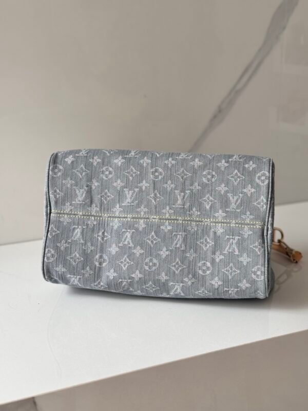 Louis Vuitton Monogram Gray Denim Soft Speedy 30