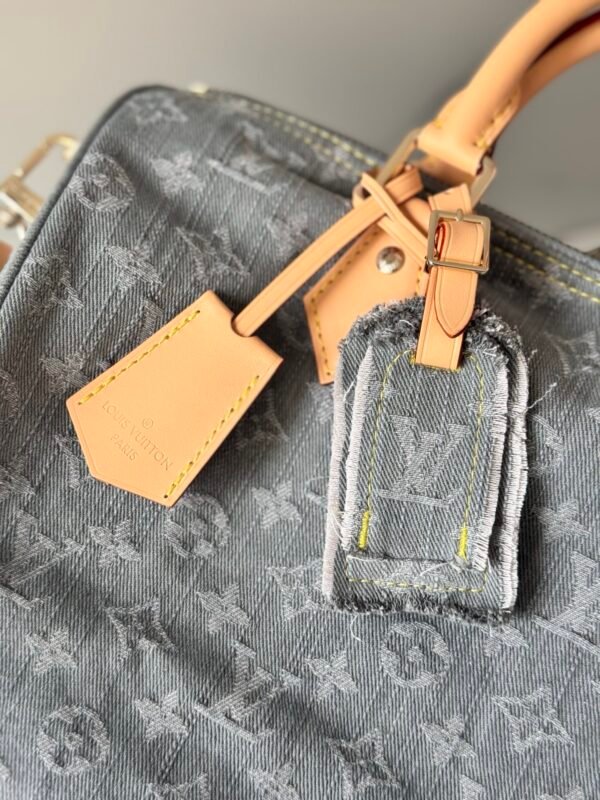 Louis Vuitton Monogram Gray Denim Soft Speedy 30