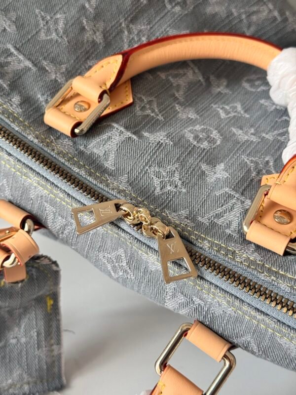 Louis Vuitton Monogram Gray Denim Soft Speedy 30