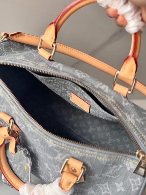 Louis Vuitton Monogram Gray Denim Soft Speedy 30