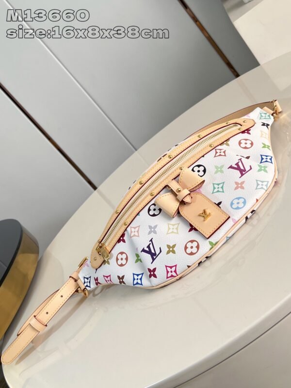 LV X TM Monogram Multicolor High Rise Bumbag White