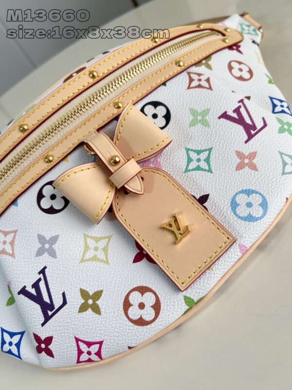 LV X TM Monogram Multicolor High Rise Bumbag White