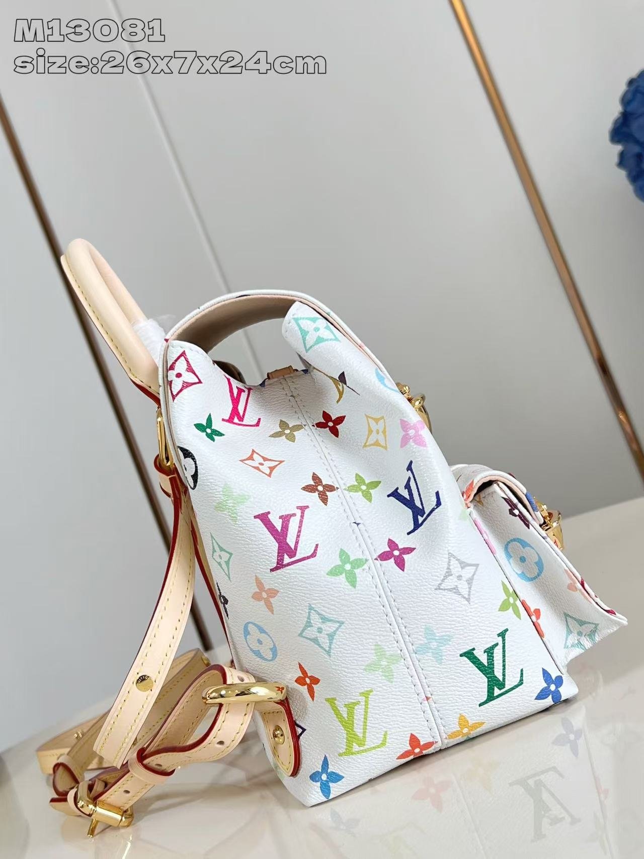 LV X TM Monogram Multicolor Venice Backpack White - Image 8
