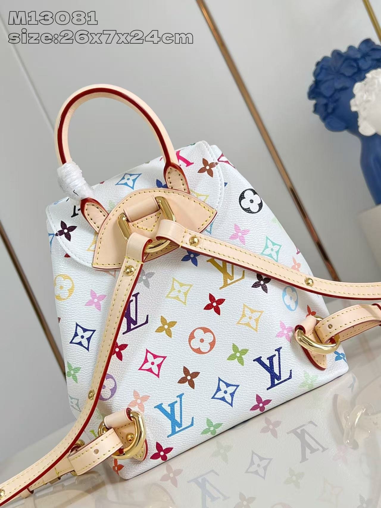 LV X TM Monogram Multicolor Venice Backpack White - Image 9