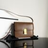 Classic CLASSIC BOX polished calfskin handbag with tumbled grain