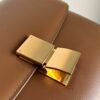 Classic CLASSIC BOX polished calfskin handbag with tumbled grain
